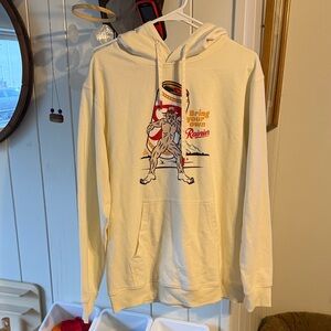 Cream Graphic Hoodie for Men